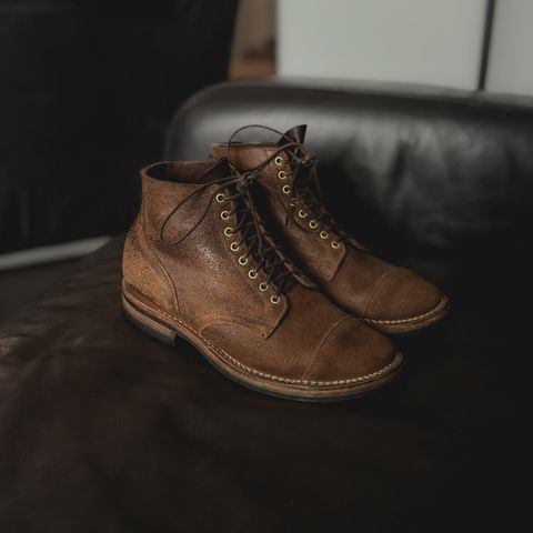 Search result thumbnail of Viberg Service Boot in Horween Natural Waxed Flesh