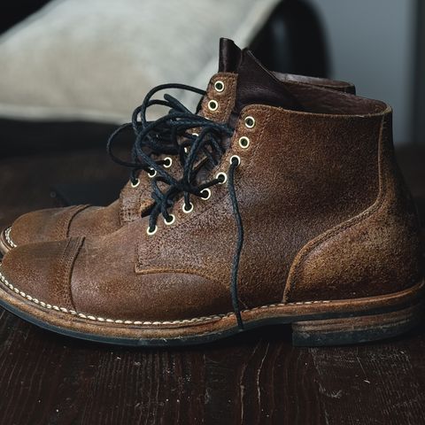 Viberg Service Boot in Horween Natural Waxed Flesh