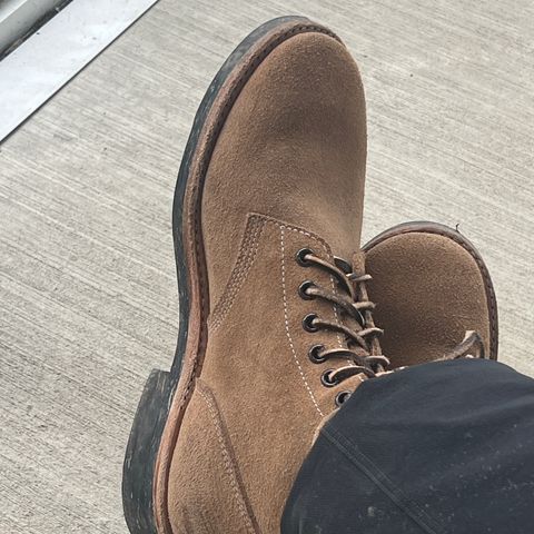Oak Street Bootmakers Field Boot in Horween Natural Chromexcel Roughout