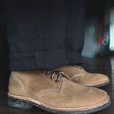 View photo of Oak Street Bootmakers Field Boot in Horween Natural Chromexcel Roughout