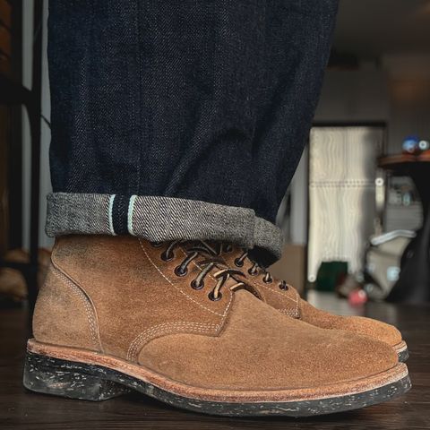 View photo of Oak Street Bootmakers Field Boot in Horween Natural Chromexcel Roughout