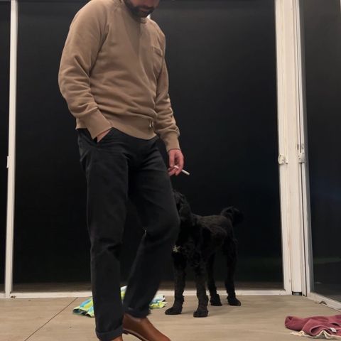 Viberg Slipper in CF Stead Noix Eco Grain