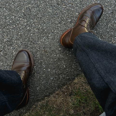 View photo of Viberg Service Boot BCT in Gallun Caper Viking Calf