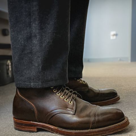 View photo of Viberg Service Boot BCT in Gallun Caper Viking Calf