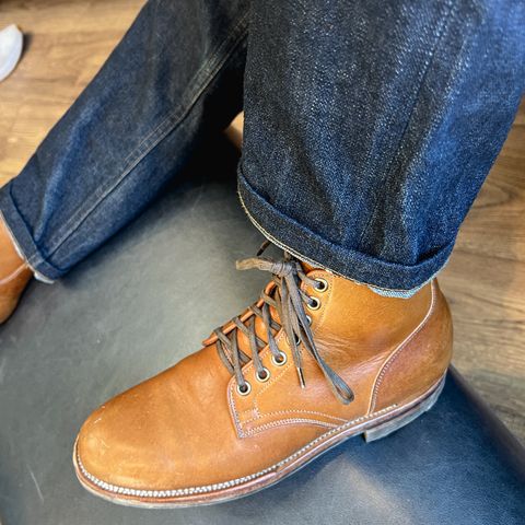Viberg Service Boot in Shinki Cognac Latigo Horsehide