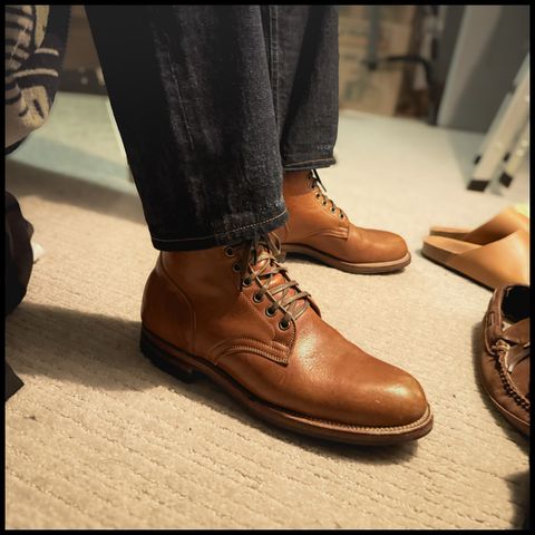 Viberg Service Boot in Shinki Cognac Latigo Horsehide