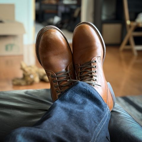 Viberg Service Boot in Shinki Cognac Latigo Horsehide
