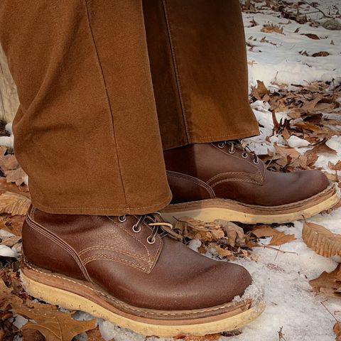 View photo of White's 350 Cruiser in Horween Natural Waxed Flesh