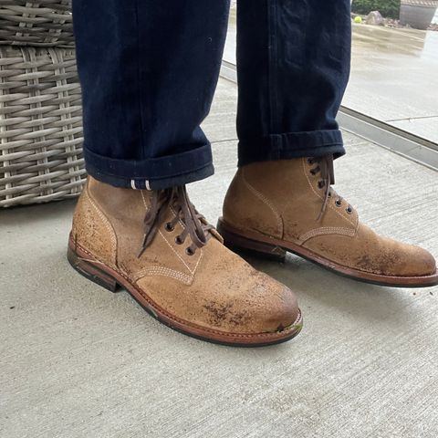 View photo of Oak Street Bootmakers Field Boot in Horween Natural Chromexcel Roughout