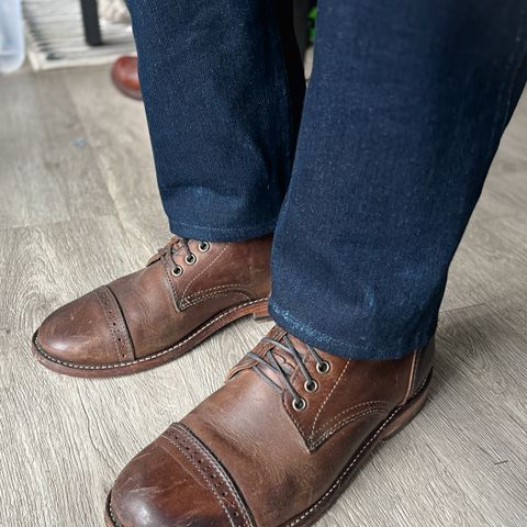 View photo of Oak Street Bootmakers Trench Boot in Horween Natural Chromexcel