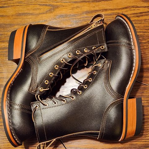 Nicks Patrol Boot in Horween Brown Waxed Flesh