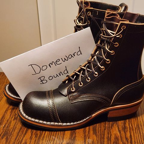 Nicks Patrol Boot in Horween Brown Waxed Flesh