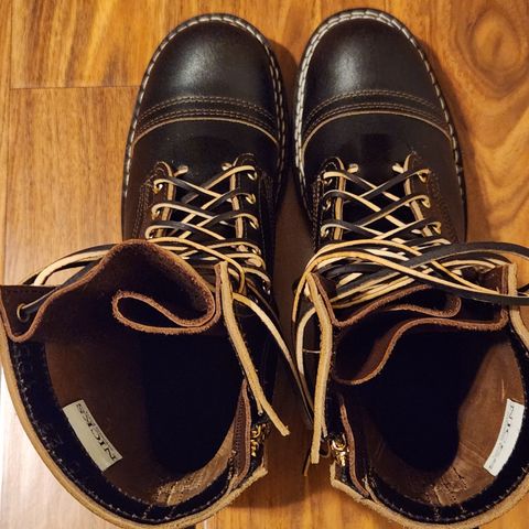 Nicks Patrol Boot in Horween Brown Waxed Flesh