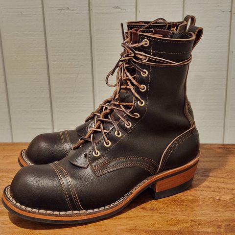 Nicks Patrol Boot in Horween Brown Waxed Flesh