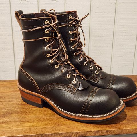 Nicks Patrol Boot in Horween Brown Waxed Flesh