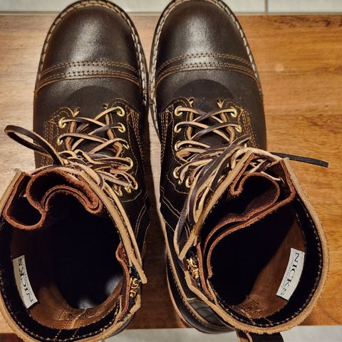 Nicks Patrol Boot in Horween Brown Waxed Flesh