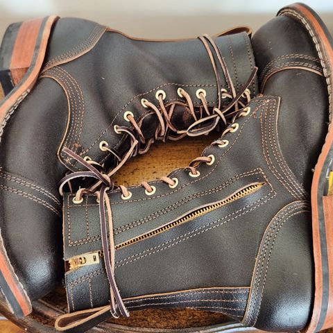 Nicks Patrol Boot in Horween Brown Waxed Flesh