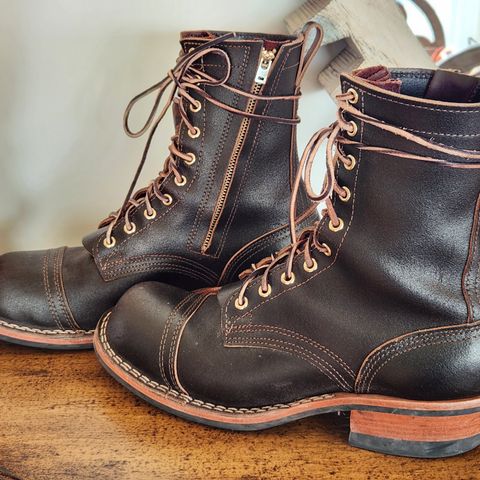 Nicks Patrol Boot in Horween Brown Waxed Flesh