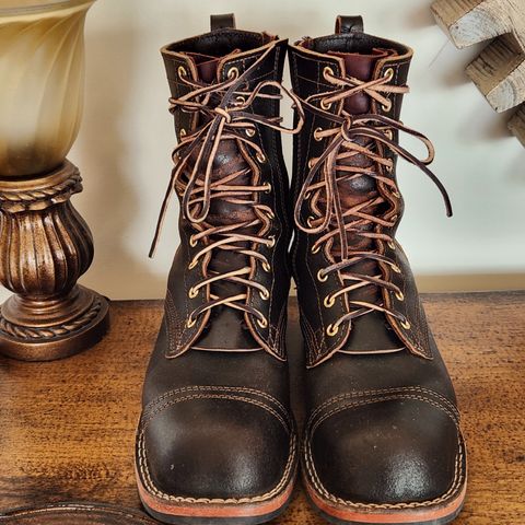 Nicks Patrol Boot in Horween Brown Waxed Flesh