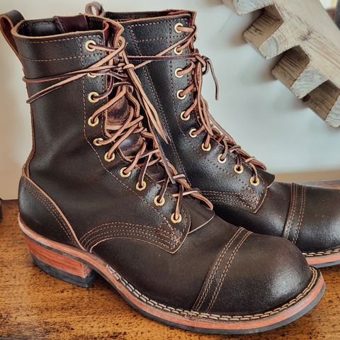 Nicks Patrol Boot in Horween Brown Waxed Flesh