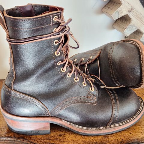 Nicks Patrol Boot in Horween Brown Waxed Flesh