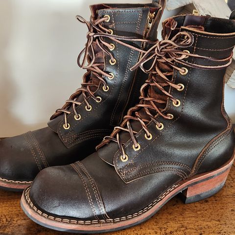 Nicks Patrol Boot in Horween Brown Waxed Flesh