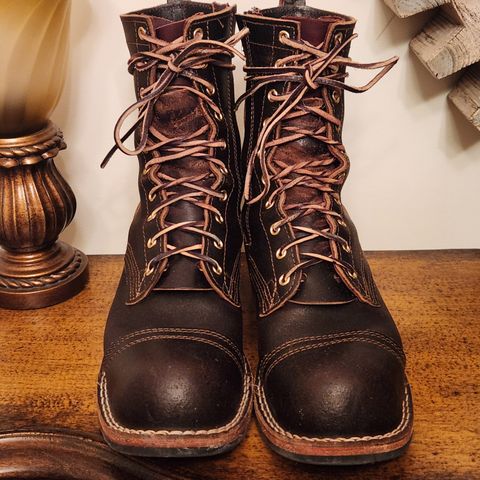 Nicks Patrol Boot in Horween Brown Waxed Flesh