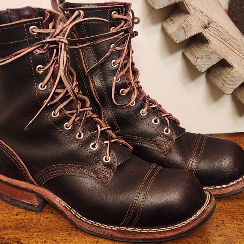 Nicks Patrol Boot in Horween Brown Waxed Flesh