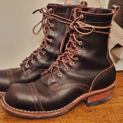 Nicks Patrol Boot in Horween Brown Waxed Flesh
