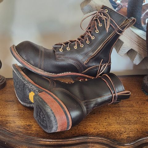 Nicks Patrol Boot in Horween Brown Waxed Flesh