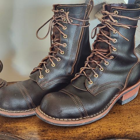 Nicks Patrol Boot in Horween Brown Waxed Flesh