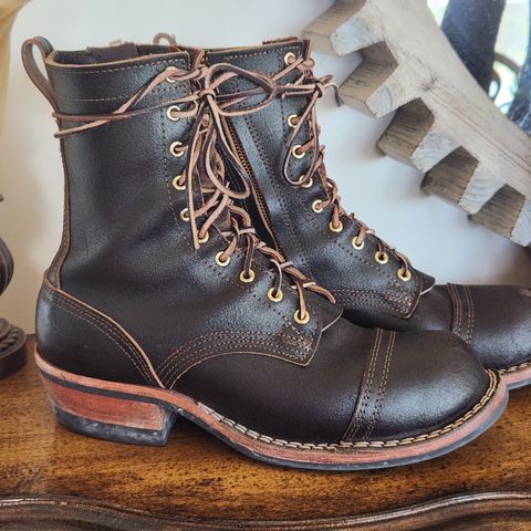 Nicks Patrol Boot in Horween Brown Waxed Flesh