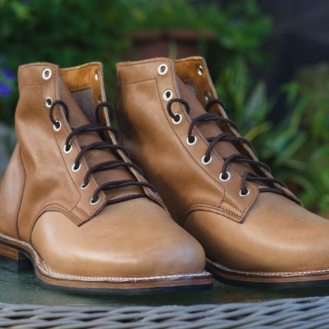 Oldspeed Service Boot 6” in Horween Tan Latigo
