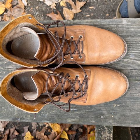 Oldspeed Service Boot 6” in Horween Tan Latigo