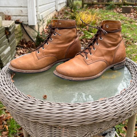 Oldspeed Service Boot 6” in Horween Tan Latigo