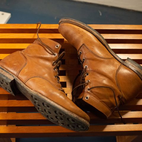 Oldspeed Service Boot 6” in Horween Tan Latigo