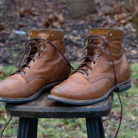 Oldspeed Service Boot 6” in Horween Tan Latigo