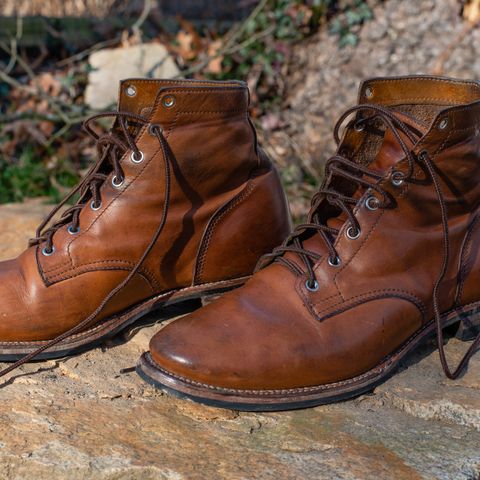 Oldspeed Service Boot 6” in Horween Tan Latigo