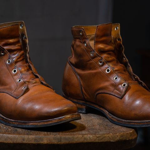 Oldspeed Service Boot 6” in Horween Tan Latigo