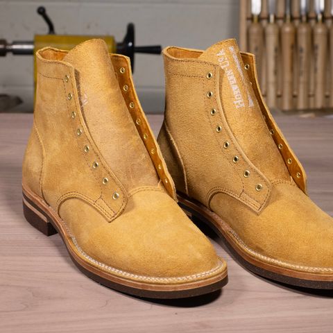 Oldspeed Service Boot 6” in Horween Tan Latigo Rough Out
