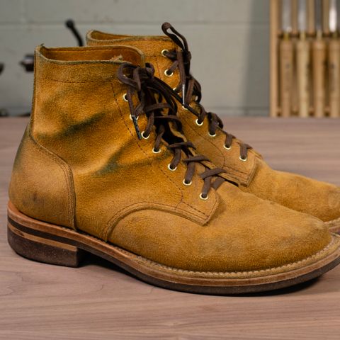 Oldspeed Service Boot 6” in Horween Tan Latigo Rough Out