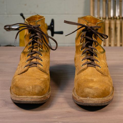 Oldspeed Service Boot 6” in Horween Tan Latigo Rough Out