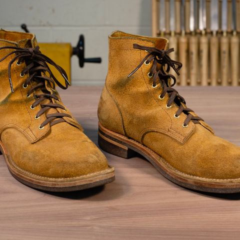 Oldspeed Service Boot 6” in Horween Tan Latigo Rough Out