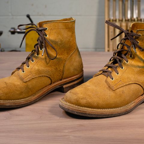 Oldspeed Service Boot 6” in Horween Tan Latigo Rough Out