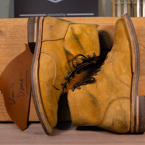 Oldspeed Service Boot 6” in Horween Tan Latigo Rough Out