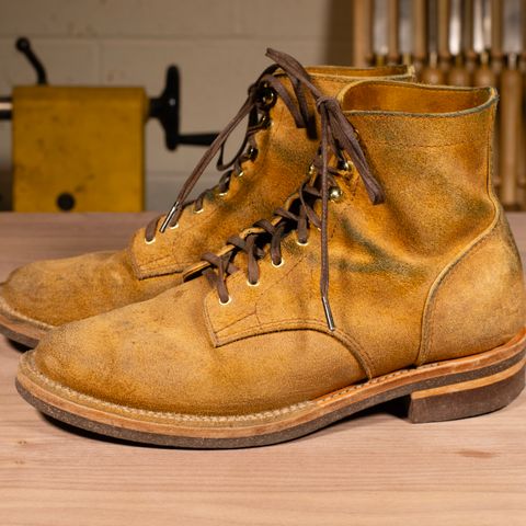 Oldspeed Service Boot 6” in Horween Tan Latigo Rough Out