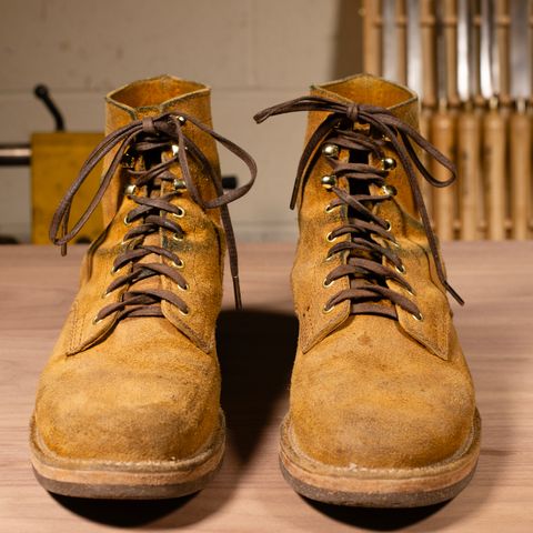 Oldspeed Service Boot 6” in Horween Tan Latigo Rough Out