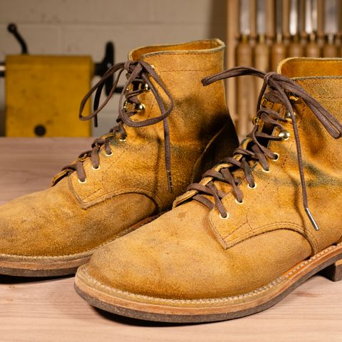 Oldspeed Service Boot 6” in Horween Tan Latigo Rough Out