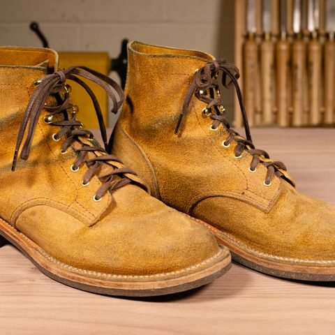 Oldspeed Service Boot 6” in Horween Tan Latigo Rough Out