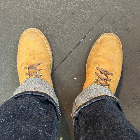 Oldspeed Service Boot 6” in Horween Tan Latigo Rough Out